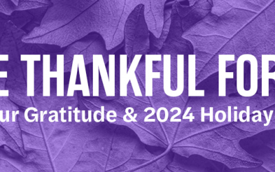 2024 Thanks & Holiday Schedule